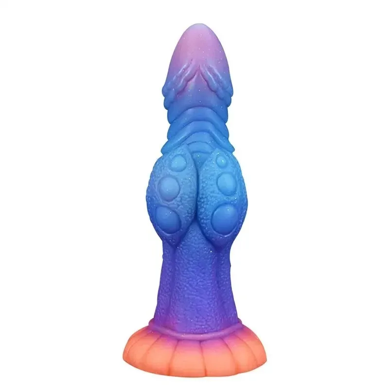 8.5 Inch Fantasy Alien Knot Dildo Luminous Exotic Sex Toy - Image 1
