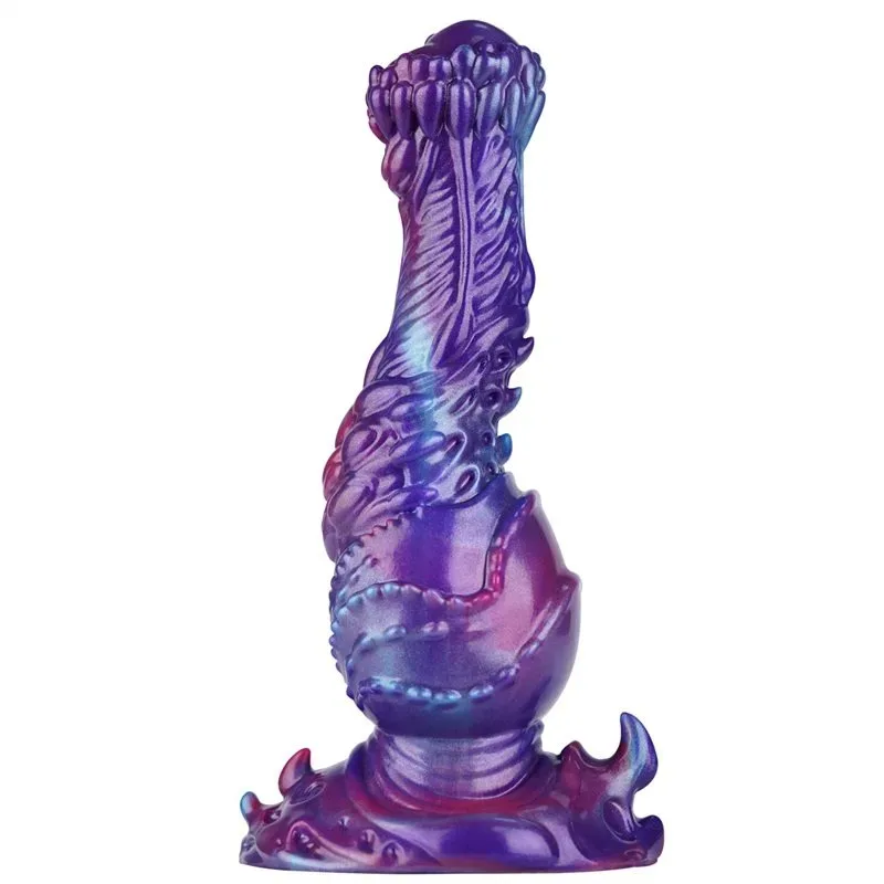 8.5 Inch Fantasy Horse Dildo with Big Knot Silicone Animal Penis - Image 1
