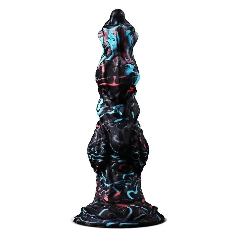 8.5 Inch Fantasy Knot Dildo Premium Silicone Exotic Sex Toy - Image 1