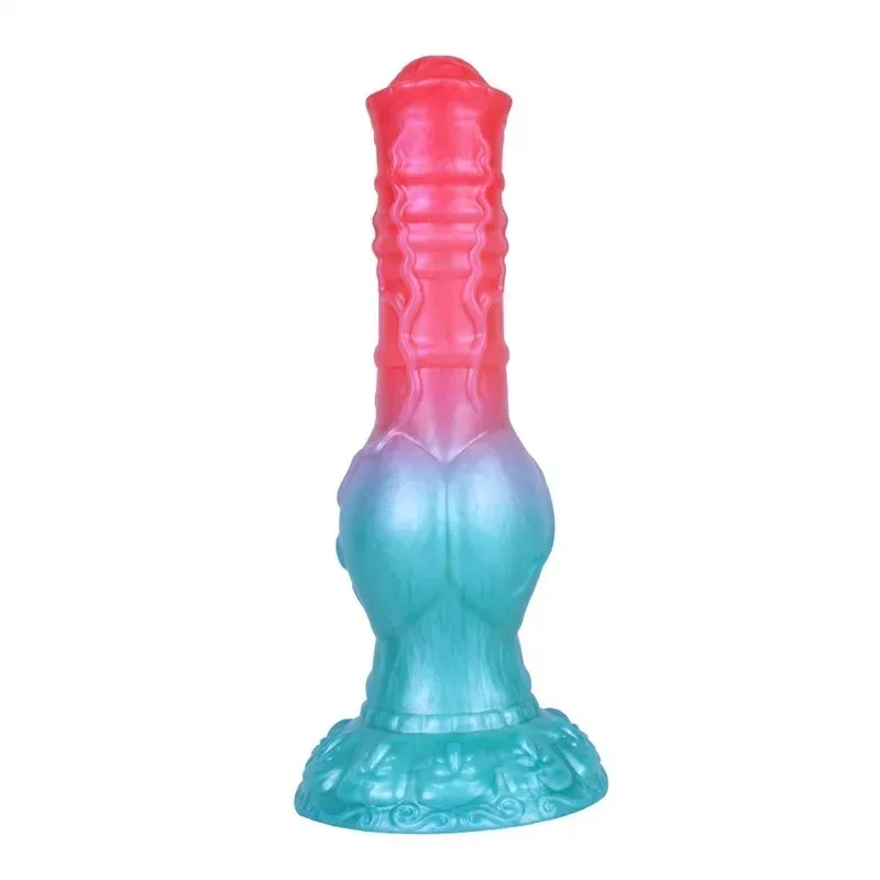 8.5 Inch Fantasy Silicone Horse Dildo with Knot - Image 1