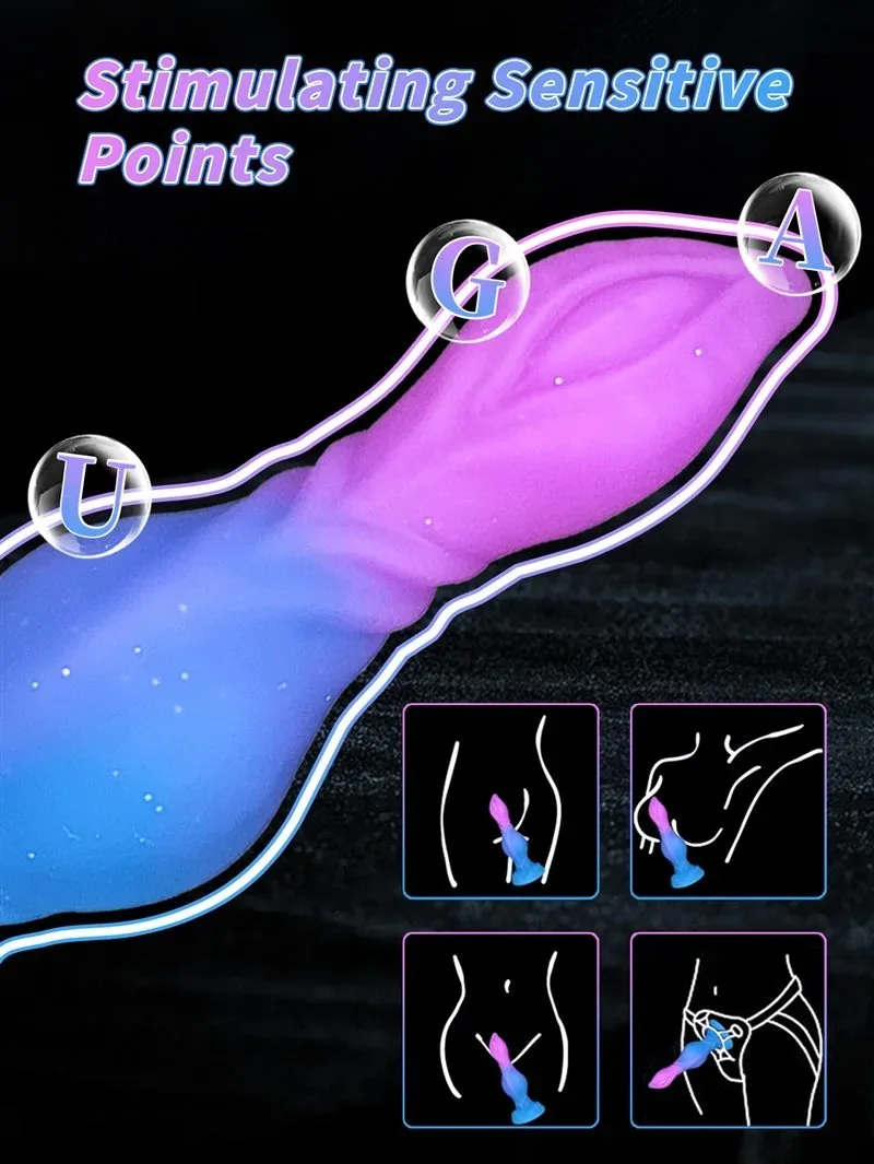 8.5 Inch Fantasy Tapered Head Exciting Monster Knot Dildo Toy 4 8.5 Inch Fantasy Tapered Head Exciting Monster Knot Dildo Toy 4