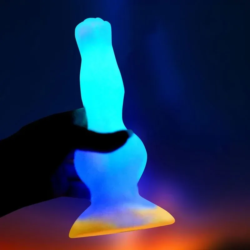 8.5 Inch Glow In The Dark Thick Knot Dildo Fantasy Wolf Penis 5 8.5 Inch Glow In The Dark Thick Knot Dildo Fantasy Wolf Penis 5