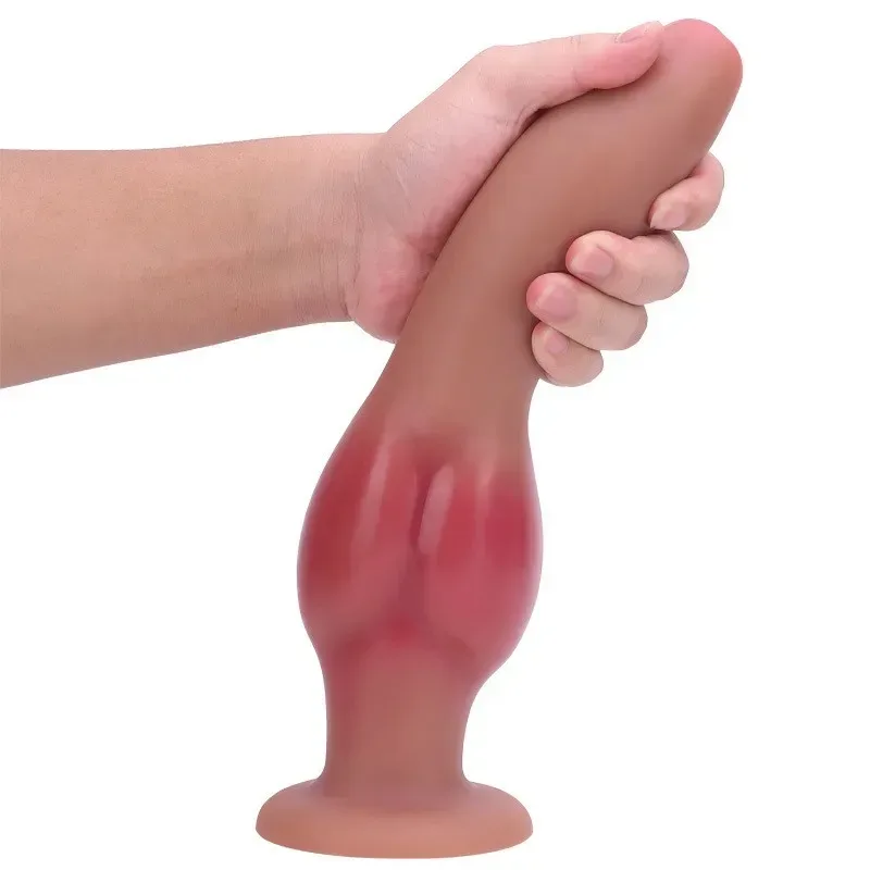 8.5/10/11.5/12.5 Inch Four Sizes Dildo with Knot Uncut Anal Plug 2 8.5/10/11.5/12.5 Inch Four Sizes Dildo with Knot Uncut Anal Plug 2