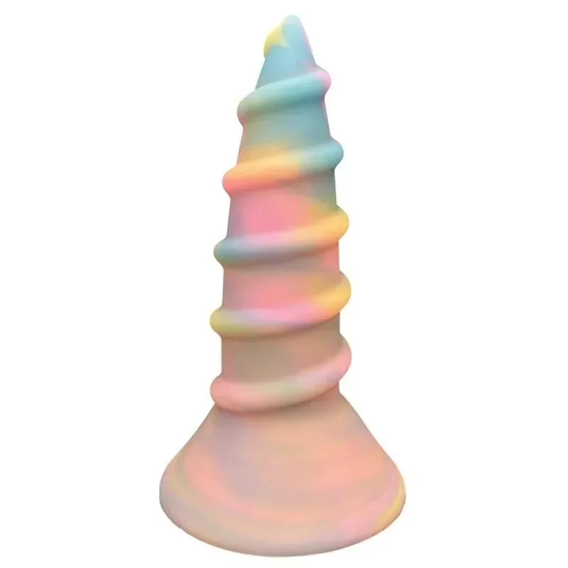 8.5/11/13.5 Inch Glow In The Dark Unicorn Butt Plug Silicone Anal Toy - Image 1