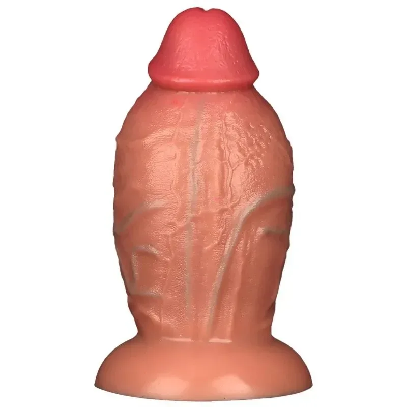 8.5Inch Fattest Silicone Realistic Anal Dildo Plug (1) 8.5 Inch Huge Girth Silicone Realistic Anal Dildo Plug - Image 1