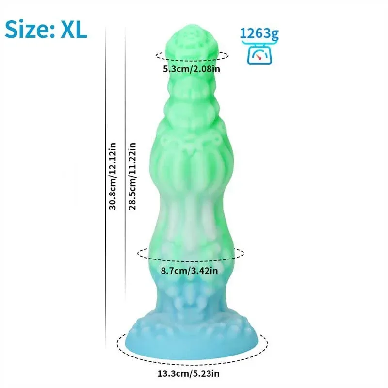 8/9.5/10.5/12/14 Inch Big Knot Animal Dildo Unique Sex Toy 4