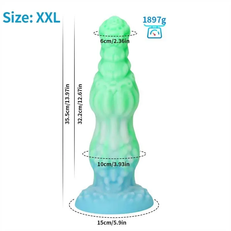 8/9.5/10.5/12/14 Inch Big Knot Animal Dildo Unique Sex Toy 5