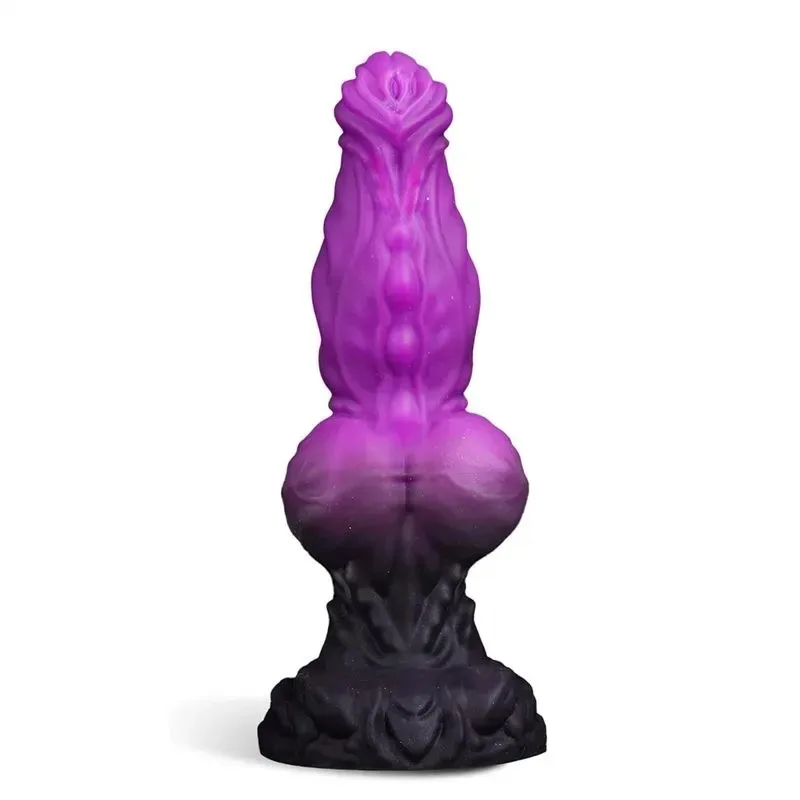 9 Inch Big Dog Knot Dildo Liquid Silicone Special Shape Adult Toy - Image 1