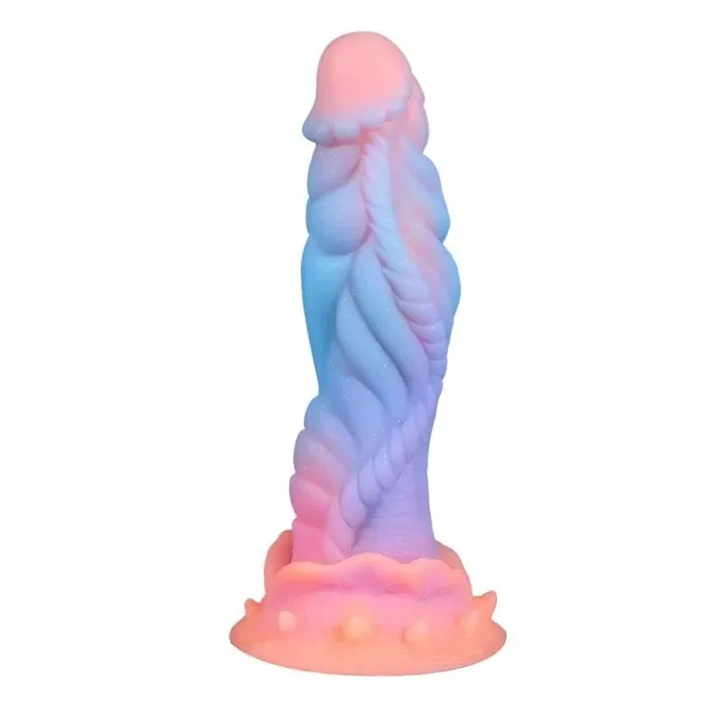 9 Inch Luminous Alien Dildo Fantasy Silicone Monster Toy - Image 1