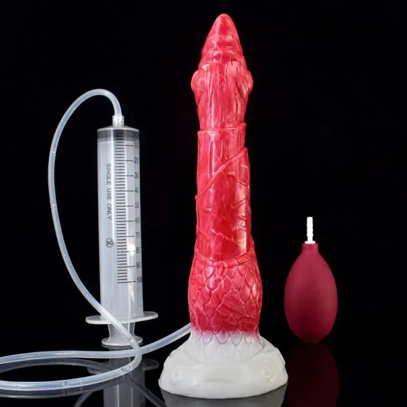 9 Inch Slim Ejaculating Fantasy Animal Shaped Dildo Exotic Sex Toy 2 9 Inch Slim Ejaculating Fantasy Animal Shaped Dildo Exotic Sex Toy 2