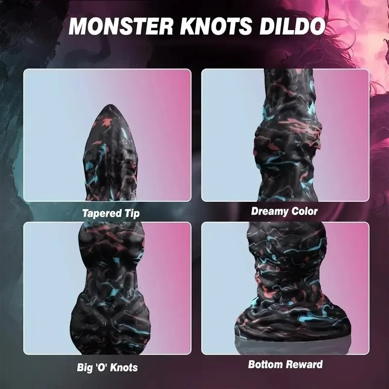 9.5 Inch Double Knots Dildo Tapered Tip Monster Alien Sex Toy 3 9.5 Inch Double Knots Dildo Tapered Tip Monster Alien Sex Toy 3