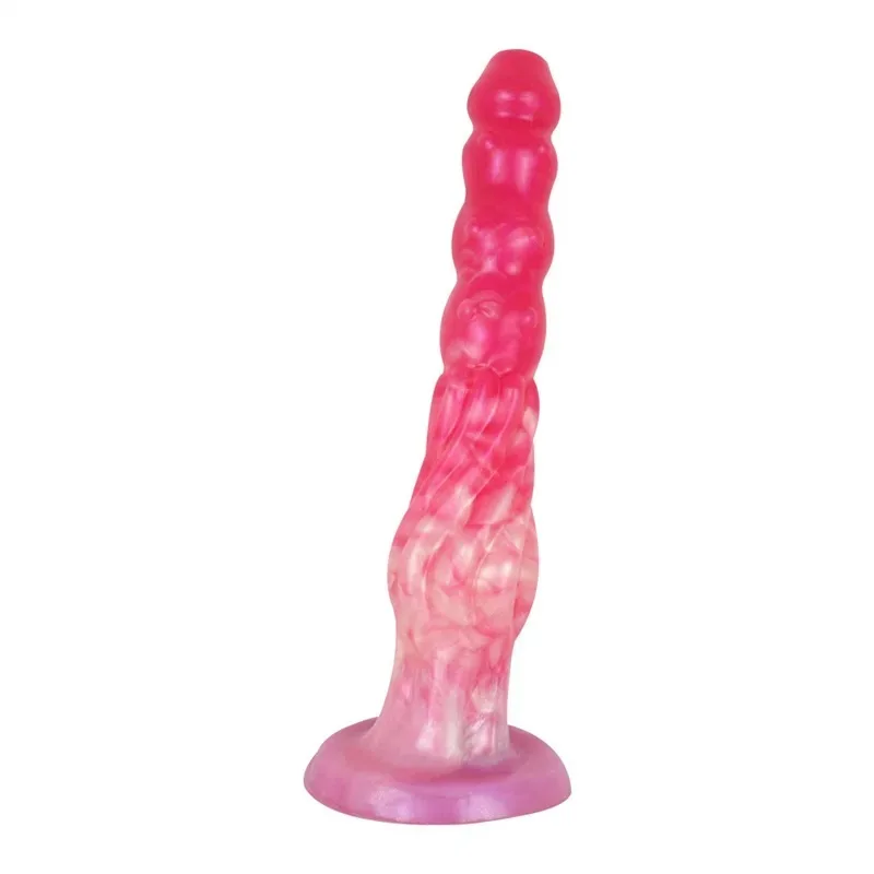 9.5 Inch Fantasy Anal Beads Liquid Silicone Butt Plug - Image 1