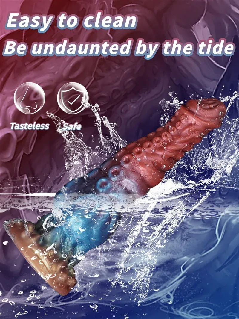 9.5 Inch Fantasy Tentacle Knot Dildo Unique Design Octopus Sex Toy 7 9.5 Inch Fantasy Tentacle Knot Dildo Unique Design Octopus Sex Toy 7