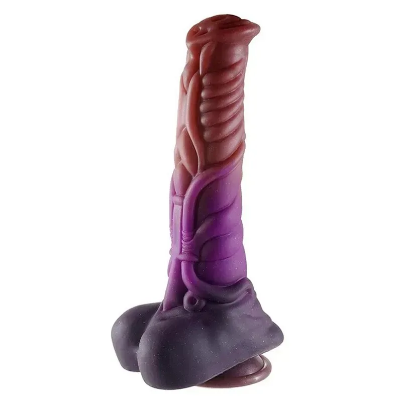 9.5 Inch Fat Fantasy Horse Cock Dildo Suction Cup Equine Sex Toy - Image 1
