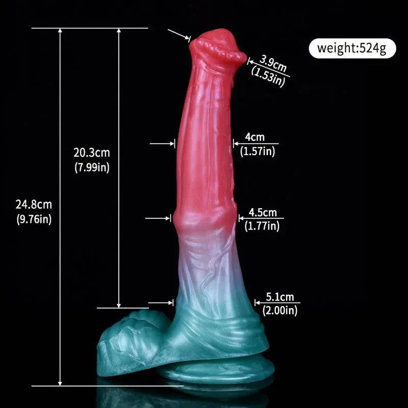 9.5 Inch Long Soft Horse Penis Dildo Fantasy Sex Toy 1 9.5 Inch Long Soft Horse Penis Dildo Fantasy Sex Toy 1