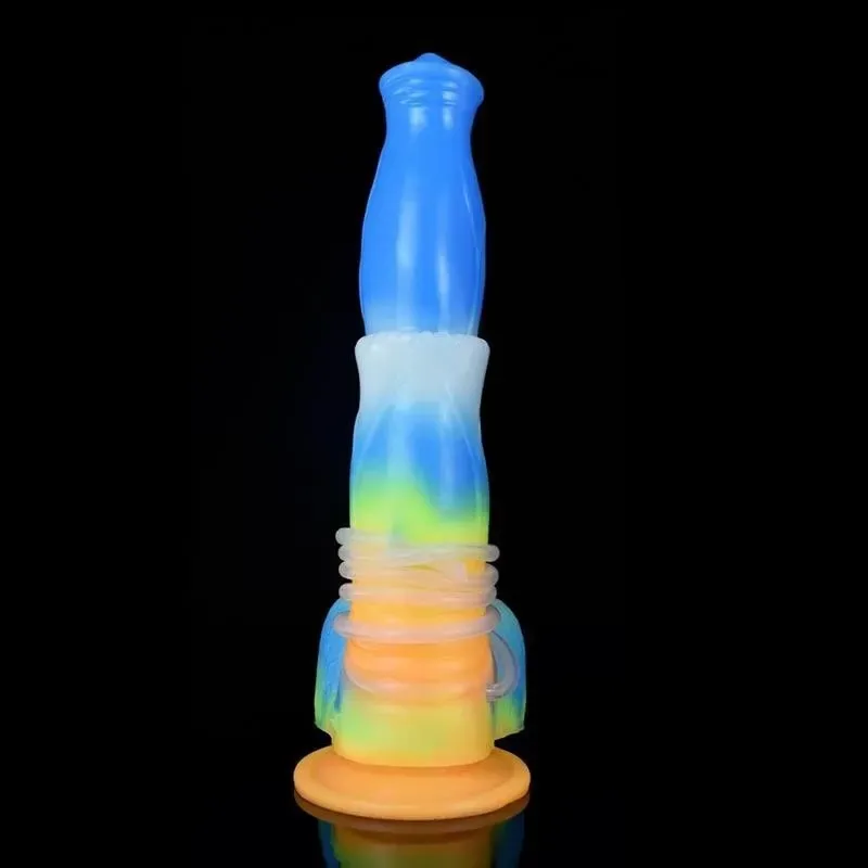 9.5 Inch Vibrating Ejaculating Horse Dildo Luminous Squirting Animal Penis 2 9.5 Inch Vibrating Ejaculating Horse Dildo Luminous Squirting Animal Penis 2