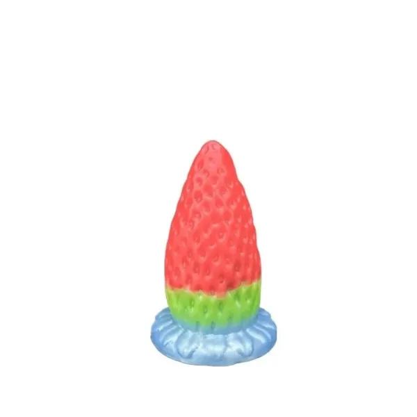 6/8/9.5 Inch Big Strawberry Butt Plug Silicone Anal Toys - Image 7