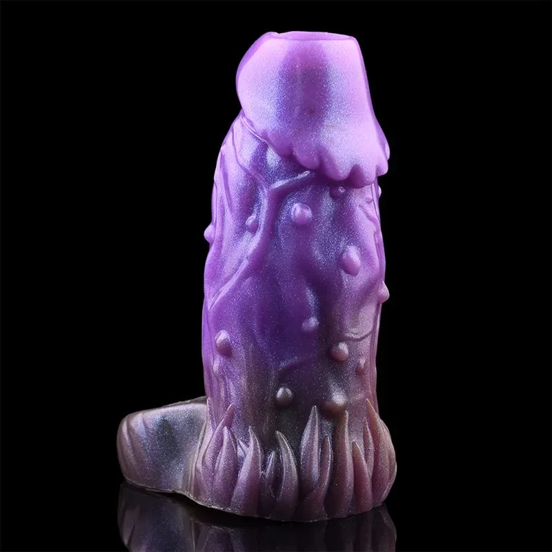 5.7 IN Open Headed Dragon Cock Sleeve with 3 Build-In Skeleton 5 5.7 IN Open Headed Dragon Cock Sleeve with 3 Build-In Skeleton 5