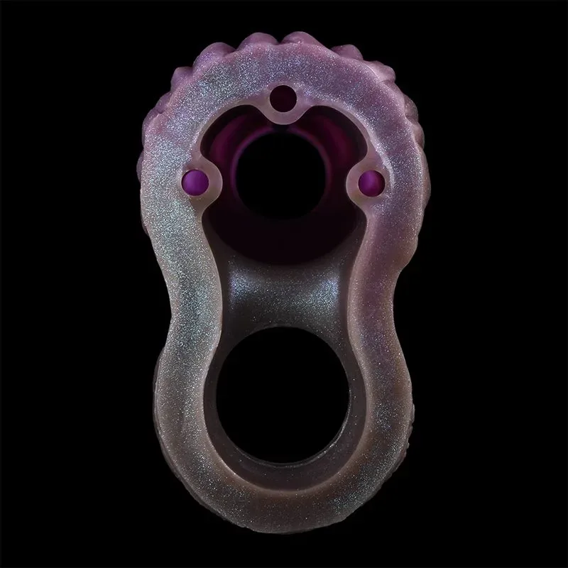 5.7 IN Open Headed Dragon Cock Sleeve with 3 Build-In Skeleton 6 5.7 IN Open Headed Dragon Cock Sleeve with 3 Build-In Skeleton 6