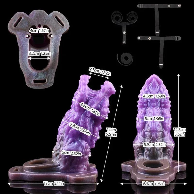 5.5 Inch Strap On Dragon Cock Sleeve Soft Silicone Penis Sheath 1 5.5 Inch Strap On Dragon Cock Sleeve Soft Silicone Penis Sheath 1