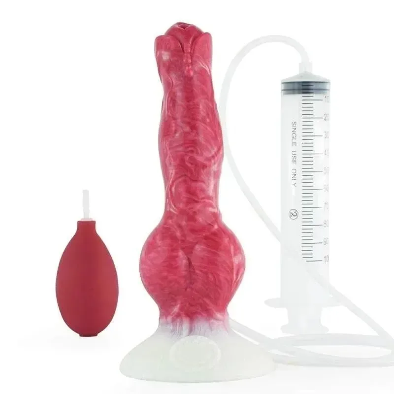 8 Inch Ejaculating Dildo with Knot Squirting Sex toy - Image 1