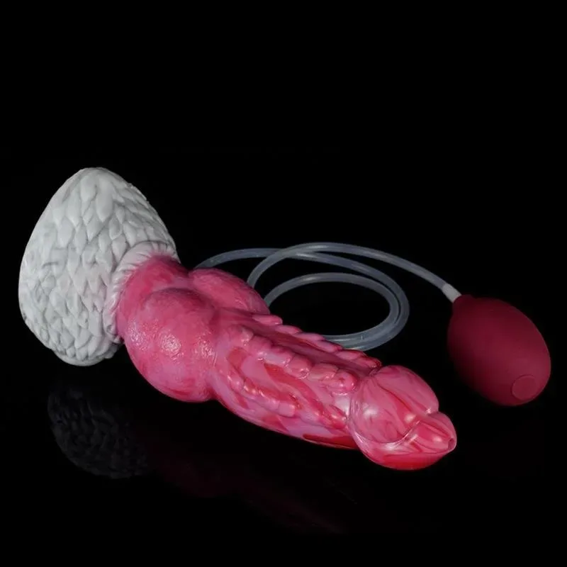 9.5 Inch Ejaculating Dog Dildo Big Knot Squirting Werewolf Penis 5 9.5 Inch Ejaculating Dog Dildo Big Knot Squirting Werewolf Penis 5