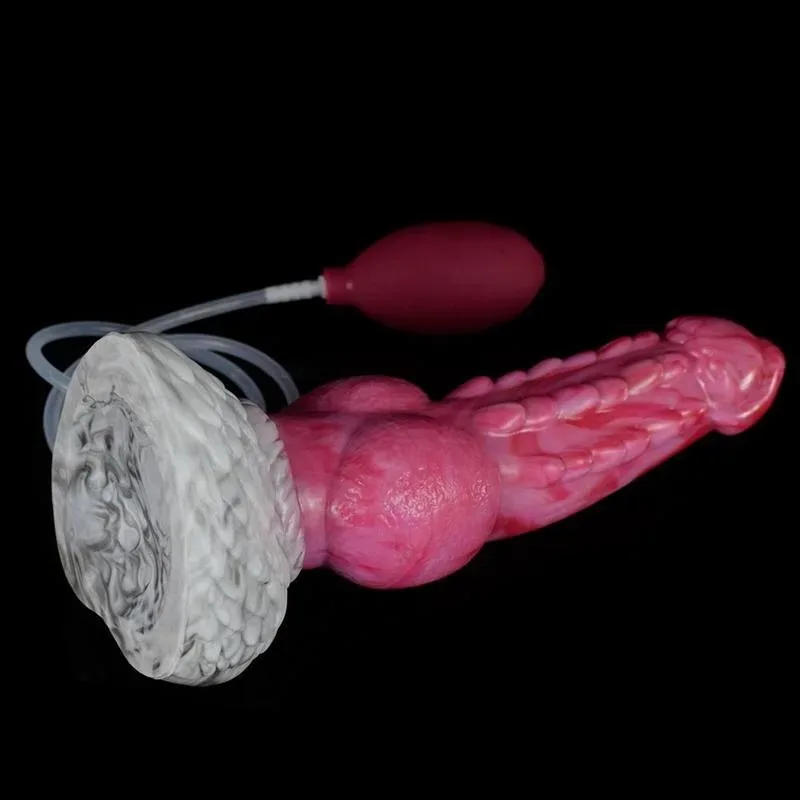 9.5 Inch Ejaculating Dog Dildo Big Knot Squirting Werewolf Penis 6 9.5 Inch Ejaculating Dog Dildo Big Knot Squirting Werewolf Penis 6