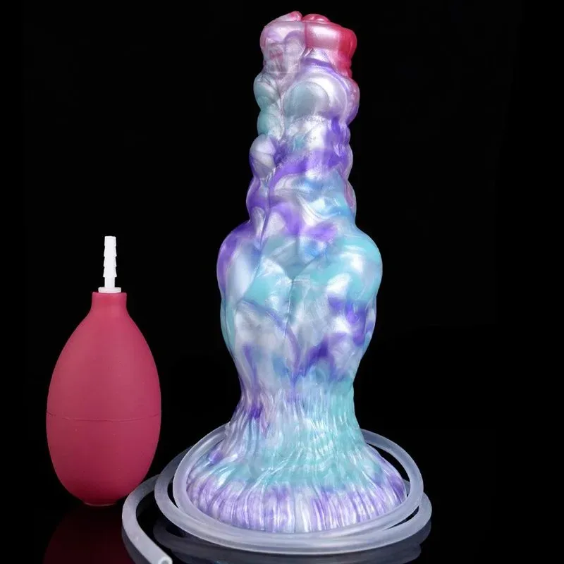 7.5 Inch Ejaculating Dog Dildo Big Knot Squirting Werewolf Penis 4 7.5 Inch Ejaculating Dog Dildo Big Knot Squirting Werewolf Penis 4