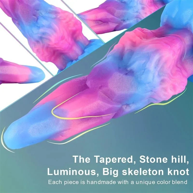 7.5/14 Inch Fantasy Luminous Demon Dildo Big Knotted Anal Plug 3 7.5/14 Inch Fantasy Luminous Demon Dildo Big Knotted Anal Plug 3