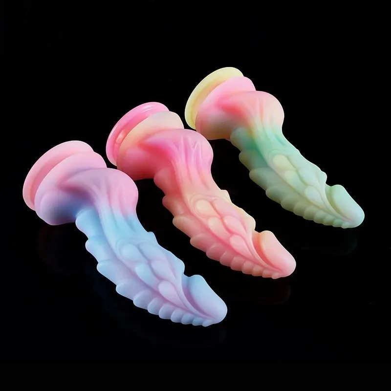 7.5/8.5 Inch Glow In The Dark Dragon Dildo Fantasy Alien Penis Toy 4 7.5/8.5 Inch Glow In The Dark Dragon Dildo Fantasy Alien Penis Toy 4