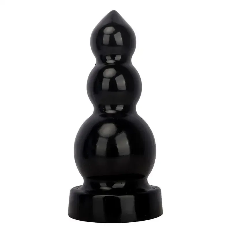 4/6/8/10.5 Inch Gourds Shape PVC Anal Dildo Plug - Image 1