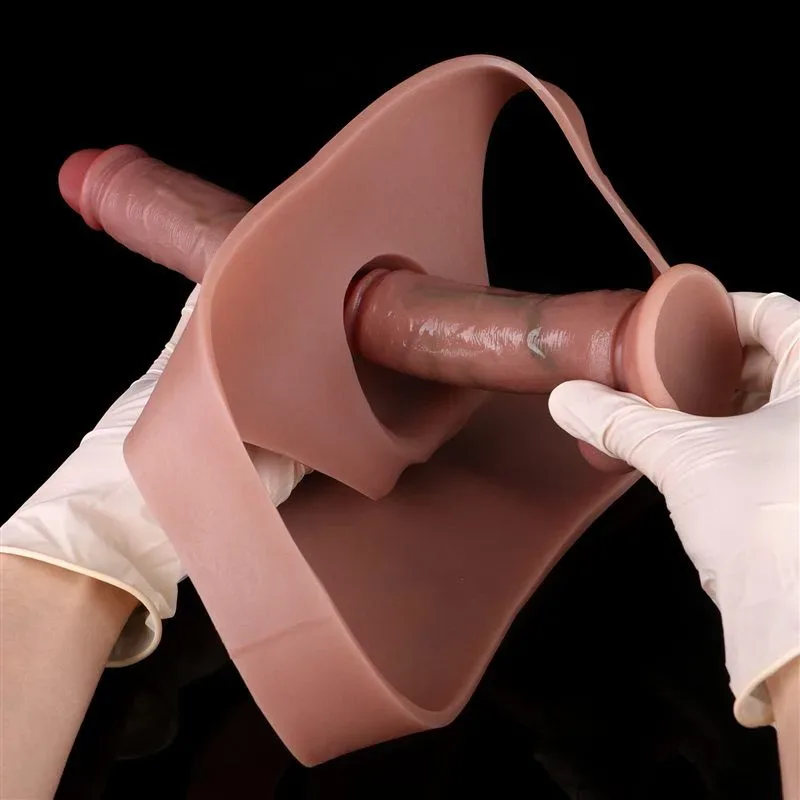 Silicone Realistic Hollow Penis Pants High Elastic Wearable Cock Sleeve 8 Silicone Realistic Hollow Penis Pants High Elastic Wearable Cock Sleeve 8