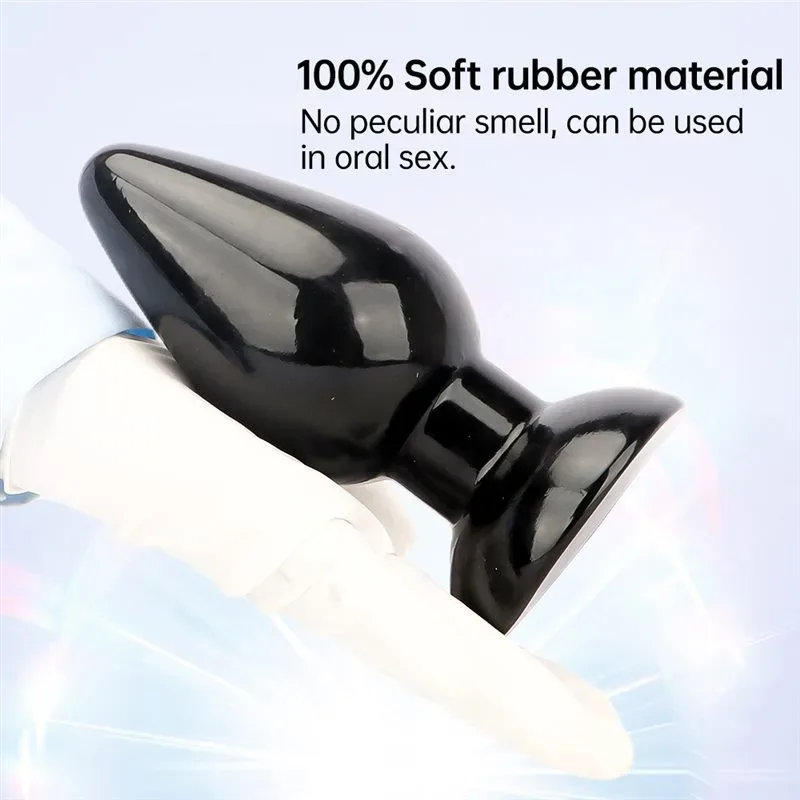 4/5/6.5 Inch Short Fat Tapered PVC Anal Plug 2 4/5/6.5 Inch Short Fat Tapered PVC Anal Plug 2