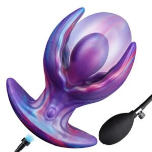 Inflatable fantasy butt plug
