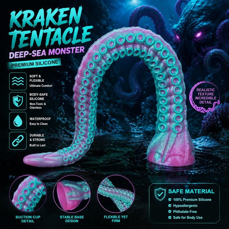 Kraken Tentacle Dildo | 15.7–21.6 Inch Super Long Anal Toy 1 Kraken Tentacle Dildo | 15.7–21.6 Inch Super Long Anal Toy 1