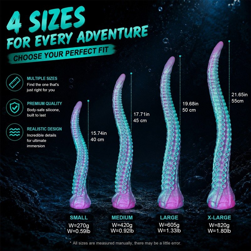 Kraken Tentacle Dildo | 15.7–21.6 Inch Super Long Anal Toy 3 Kraken Tentacle Dildo | 15.7–21.6 Inch Super Long Anal Toy 3