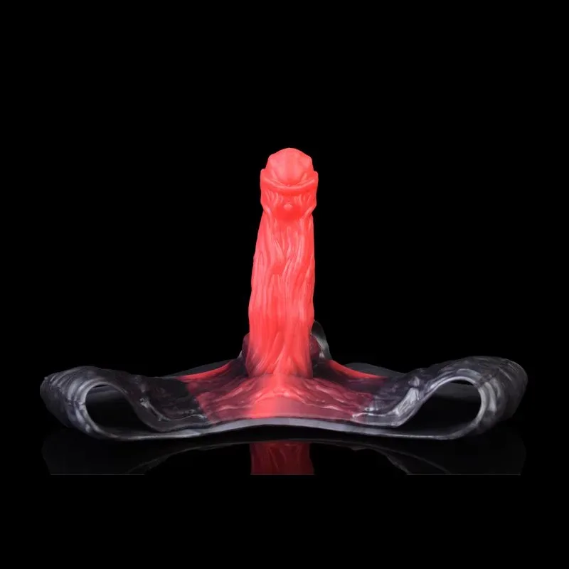 Fantasy Textured Penis Pants Wearable Silicone Hollow Dildo Sleeve 6 Fantasy Textured Penis Pants Wearable Silicone Hollow Dildo Sleeve 6