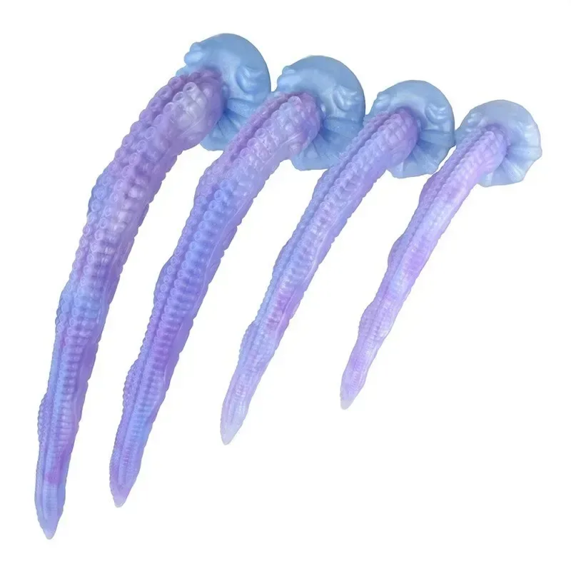 11/13.5/17.5/21.5 Inch Long Fantasy Soft Silicone Tentacle Anal Dildo - Image 1