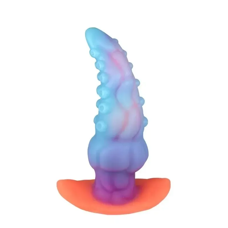 5.5/6/7.5 Inch Luminous Octopus Tentacle Anal Dildo Plug Toy - Image 1
