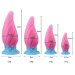 5.5/6.5/7.5/8.5 Inch Luminous Tapered Anal Dildo Butt Plug - Image 2