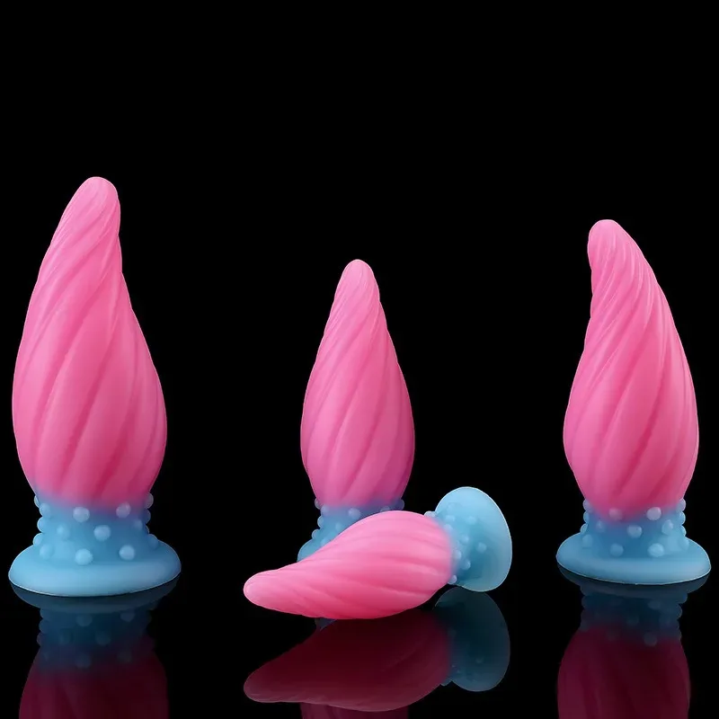 5.5/6.5/7.5/8.5 Inch Luminous Tapered Anal Dildo Butt Plug 1 5.5/6.5/7.5/8.5 Inch Luminous Tapered Anal Dildo Butt Plug 1