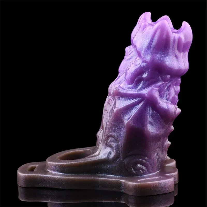 5 Inch Strap On Beast Penis Sleeve Liquid Silicone Exotic Cock Extender 4 5 Inch Strap On Beast Penis Sleeve Liquid Silicone Exotic Cock Extender 4