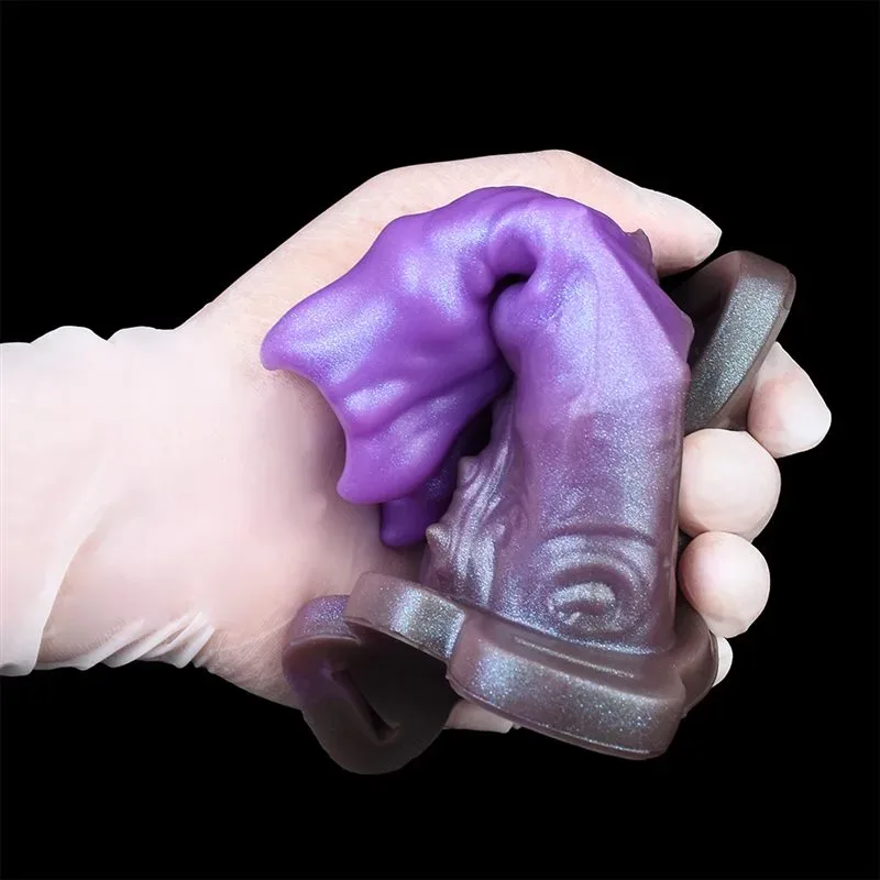 5 Inch Strap On Beast Penis Sleeve Liquid Silicone Exotic Cock Extender 9 5 Inch Strap On Beast Penis Sleeve Liquid Silicone Exotic Cock Extender 9