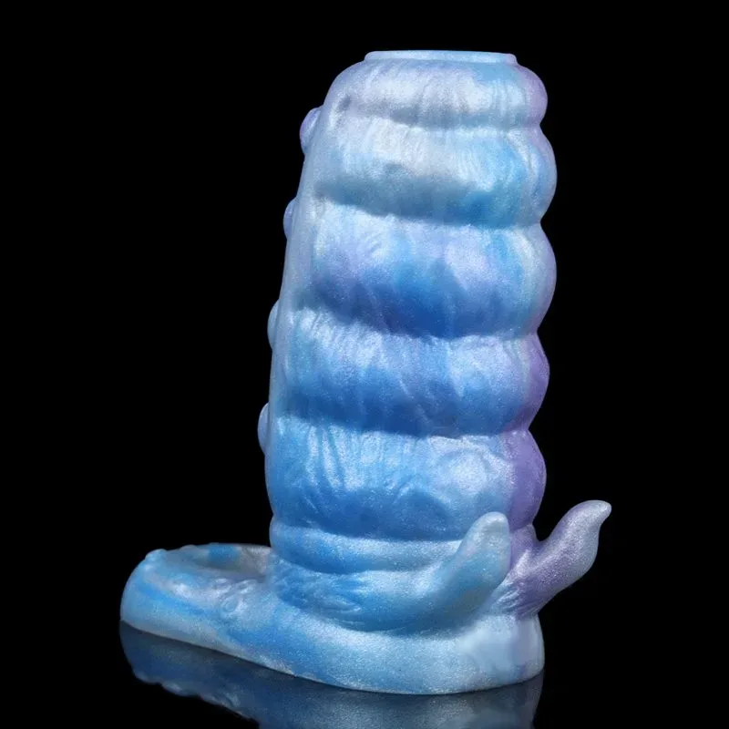 4.9 IN Open Ended Alien Cock Sleeve Silicone Penis Enlargement 4 4.9 IN Open Ended Alien Cock Sleeve Silicone Penis Enlargement 4