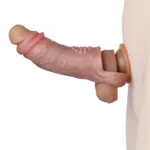 4.9/5.5 Inch Open Tip Soft & Stretchy Real Feel Penis Sleeve - Image 7