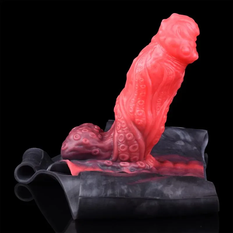 Wearable Fantasy Tentacle Hollow Dildo Sleeve Soft Silicone Penis Pants 2 Wearable Fantasy Tentacle Hollow Dildo Sleeve Soft Silicone Penis Pants 2