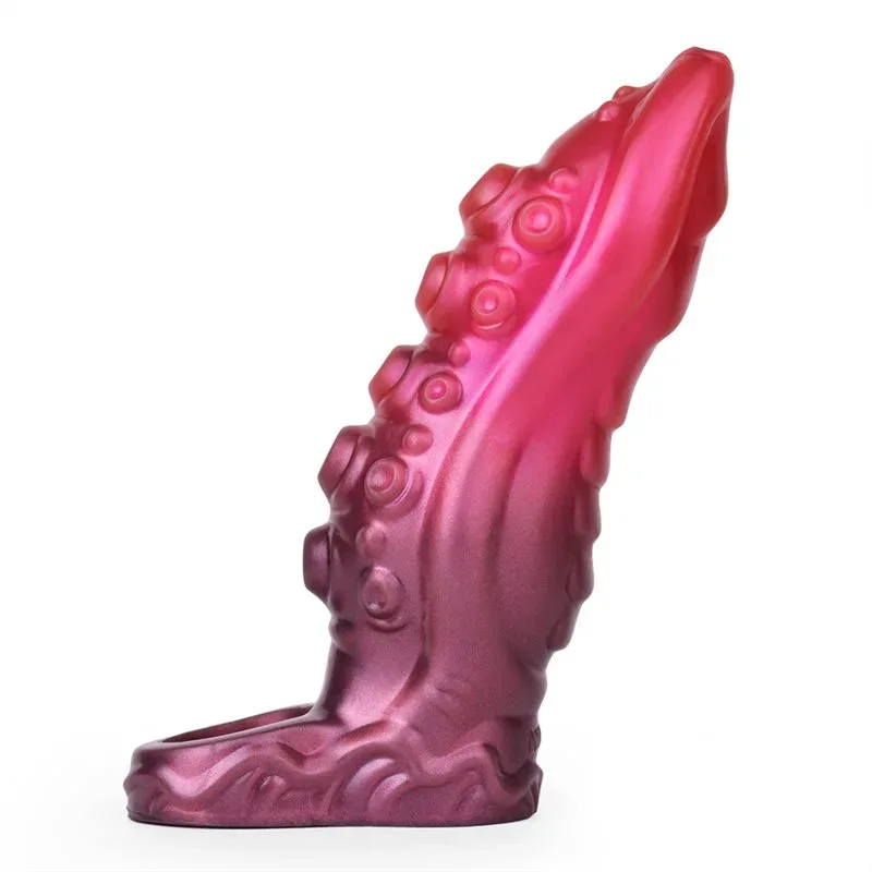 TENTACLE SLEEVE (1) 6.2/7 IN Tentacle Cock Sheath Soft Silicone Penis Extender - Image 1
