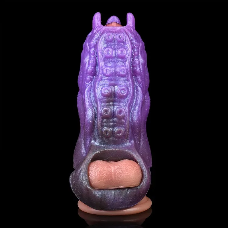 5.2 Inch Open Tip Tentacle Cock Sleeve Platinum Silicone Beast Penis Sheath 3 5.2 Inch Open Tip Tentacle Cock Sleeve Platinum Silicone Beast Penis Sheath 3