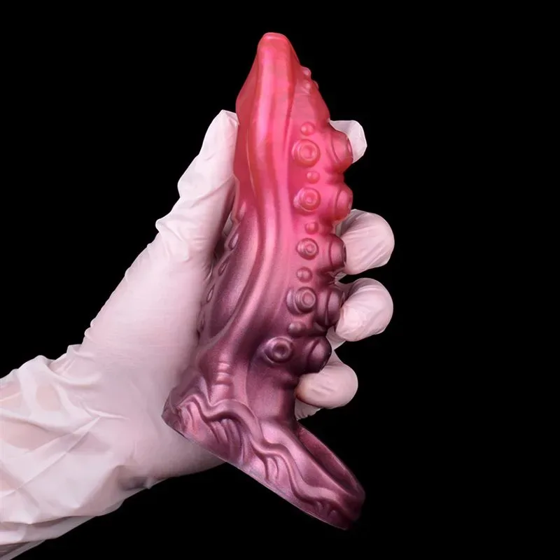 6.2/7 IN Tentacle Cock Sheath Soft Silicone Penis Extender 8 6.2/7 IN Tentacle Cock Sheath Soft Silicone Penis Extender 8