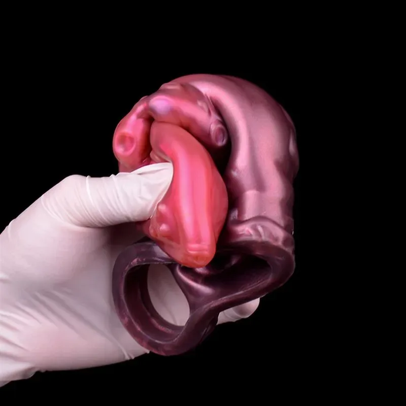 6.2/7 IN Tentacle Cock Sheath Soft Silicone Penis Extender 10 6.2/7 IN Tentacle Cock Sheath Soft Silicone Penis Extender 10